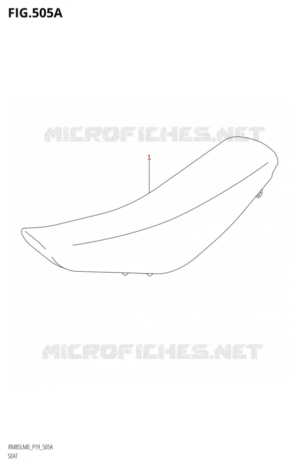 SELLE Suzuki MOTO 85 RM 2020  RM85L M0 (P19)