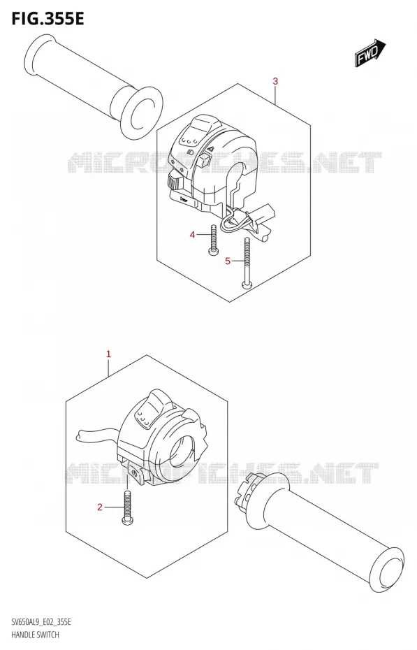 COMMODOSOMMUTATEUR (SV650AUL9 E02) Suzuki MOTO 650 SV 2019  SV650A L9 (E02)