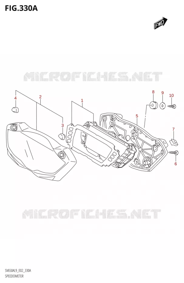 COMPTEUR Suzuki MOTO 650 SV 2019  SV650XA L9 (E02)