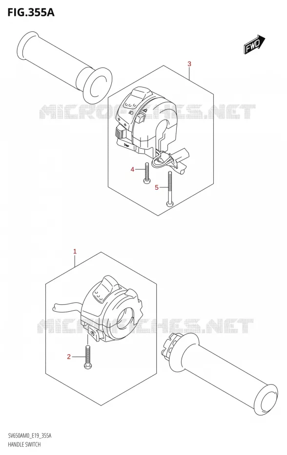 COMMODOSOMMUTATEUR (SV650A,SV650AU) Suzuki MOTO 650 SV 2020  SV650A (E19)