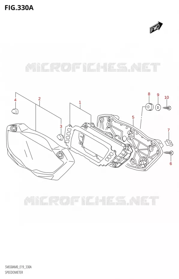 COMPTEUR Suzuki MOTO 650 SV 2020  SV650A (E19)