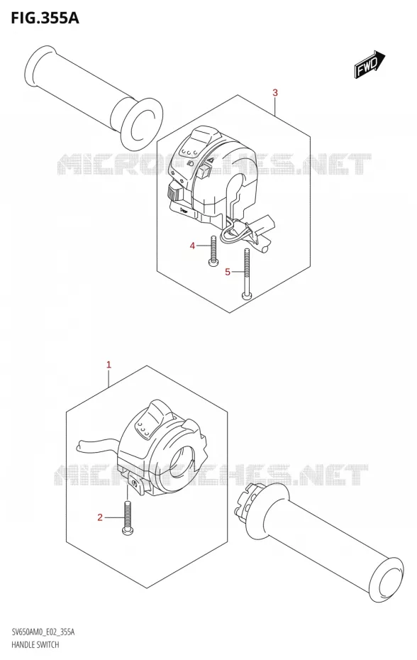 COMMODOSOMMUTATEUR (SV650A,SV650AU) Suzuki MOTO 650 SV 2020  SV650A M0 (E02)