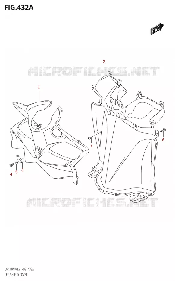 PROTEGE JAMBES Suzuki SCOOTER 110 ADDRESS 2019  UK110NM L9 (P02)