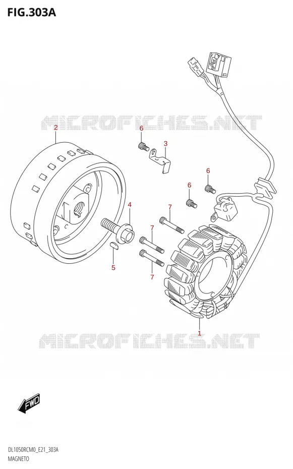 ALLUMAGE ROTOR - STATOR Suzuki MOTO 1050 V-STROM 2020  DL1050RQ M0 (E21)