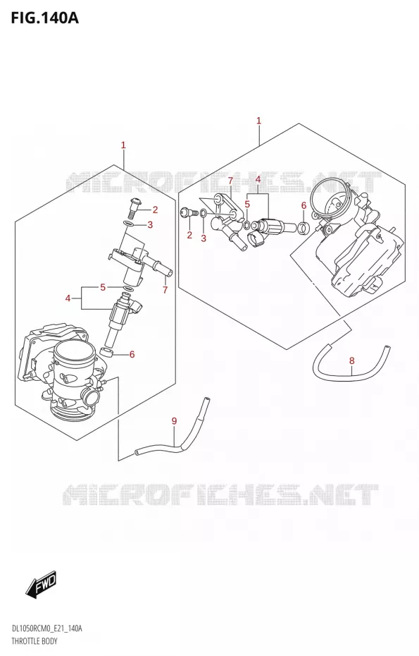 CORPS DE PAPILLON Suzuki MOTO 1050 V-STROM 2020  DL1050RC M0 (E21)