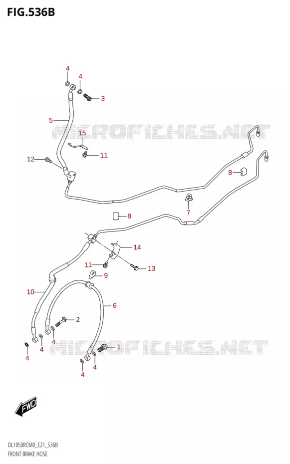 DURITE DE FREIN AVANT1050RC) Suzuki MOTO 1050 V-STROM 2020  DL1050RC M0 (E21)