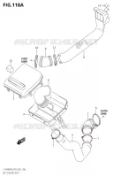 CONDUIT D'ADMISSION CARTER COURROIE pour Suzuki KINGQUAD 400 2020