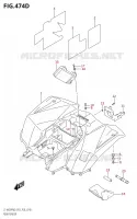 GARDE BOUE ARRIEREM0 P28) pour Suzuki KINGQUAD 400 2020