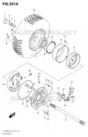 ROUE ARRIERE DROITE00FM0 P03) pour Suzuki KINGQUAD 400 2020