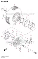 ROUE ARRIERE DROITE00FM0 P28) pour Suzuki KINGQUAD 400 2020