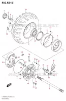 ROUE ARRIERE DROITE00FZM0 P03) pour Suzuki KINGQUAD 400 2020