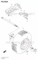 ROUE ARRIERE GAUCHE00FM0 P03) pour Suzuki KINGQUAD 400 2020