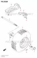 ROUE ARRIERE GAUCHE00FM0 P28) pour Suzuki KINGQUAD 400 2020