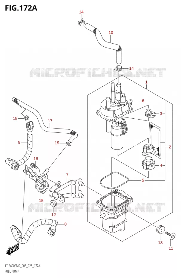 POMPE A ESSENCE Suzuki QUAD 400 KINGQUAD 2020  LT-A400F M0 (P28)