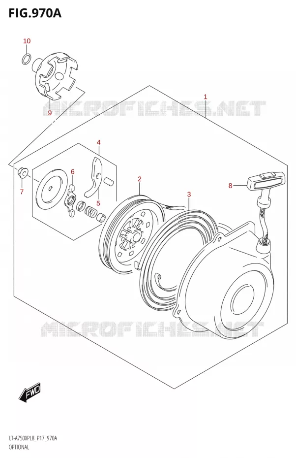 OPTIONSL (RECOIL STARTER) Suzuki QUAD 750 KINGQUAD 2018  LT-A750XP L8 (P17)