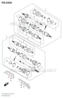 CARDAN AVANT pour Suzuki KINGQUAD 750 2018