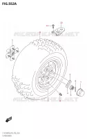 ROUE ARRIERE GAUCHE pour Suzuki KINGQUAD 750 2018