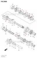TRANSMISSION pour Suzuki OZARK 250 2018