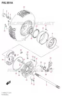 ROUE ARRIERE DROITE pour Suzuki KINGQUAD 400 2018