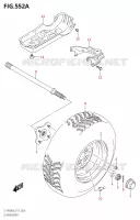ROUE ARRIERE GAUCHE pour Suzuki KINGQUAD 400 2018