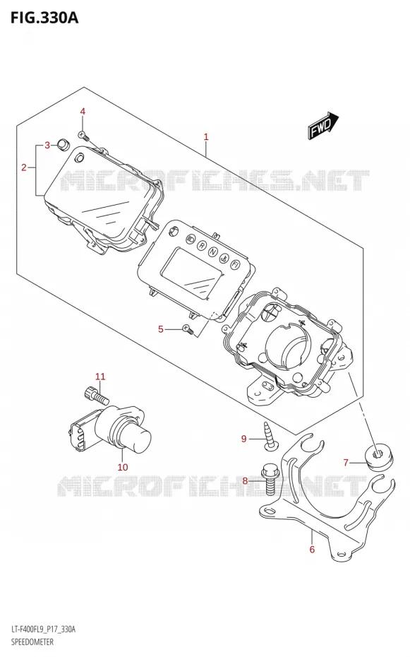 COMPTEUR Suzuki QUAD 400 KINGQUAD 2019  LT-F400F L9 (P17)