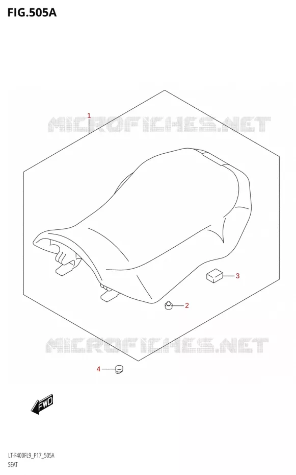 SELLE Suzuki QUAD 400 KINGQUAD 2019  LT-F400F L9 (P17)