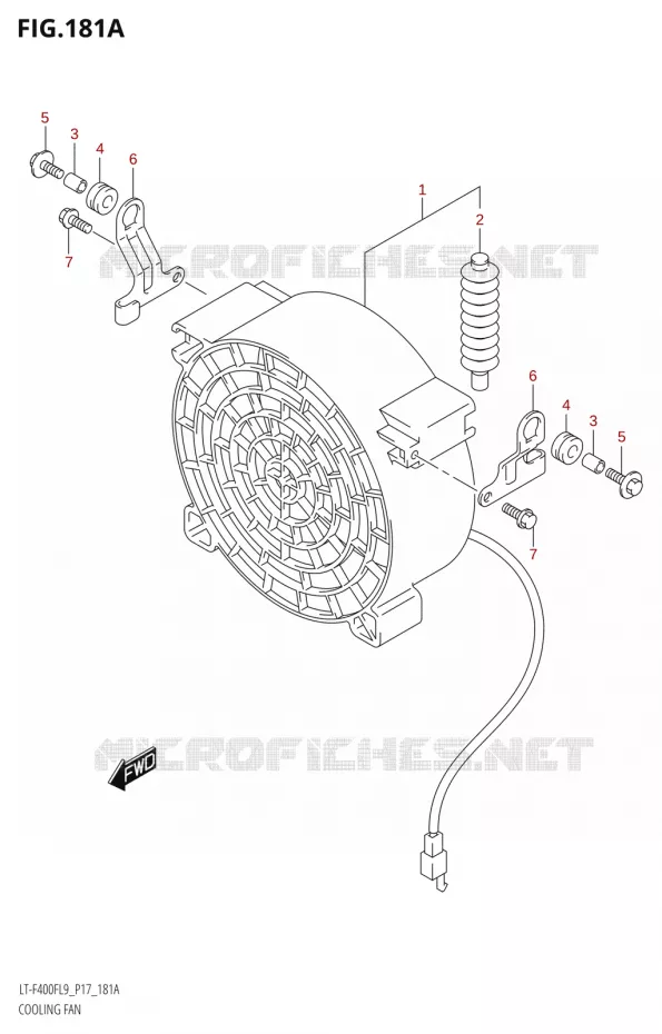 VENTILATEUR Suzuki QUAD 400 KINGQUAD 2019  LT-F400F L9 (P17)
