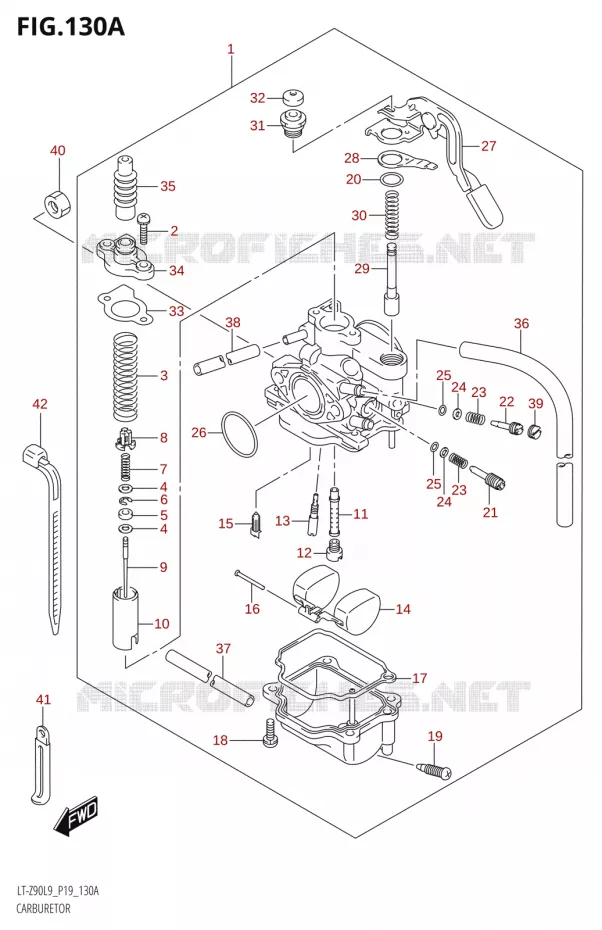 CARBURATEUR Suzuki QUAD 90 QUADSPORT 2019  LT-Z90 L9 (P19)