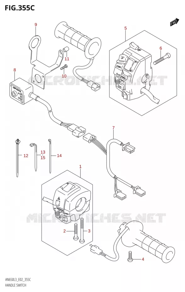 COMMODOSITCH (AN650Z:L3:E02) Suzuki SCOOTER 650 BURGMAN 2013  AN650 L3 (E02,E19)