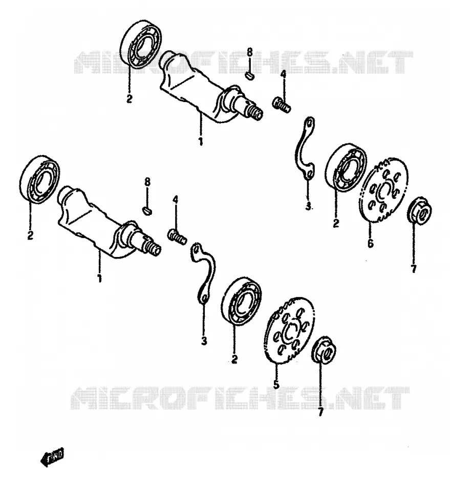BALANCIER Suzuki MOTO 600 DR 1987  DR600SH(E2)