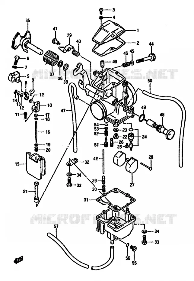 CARBURATEUR Suzuki MOTO 600 DR 1987  DR600S H/DR600SU H