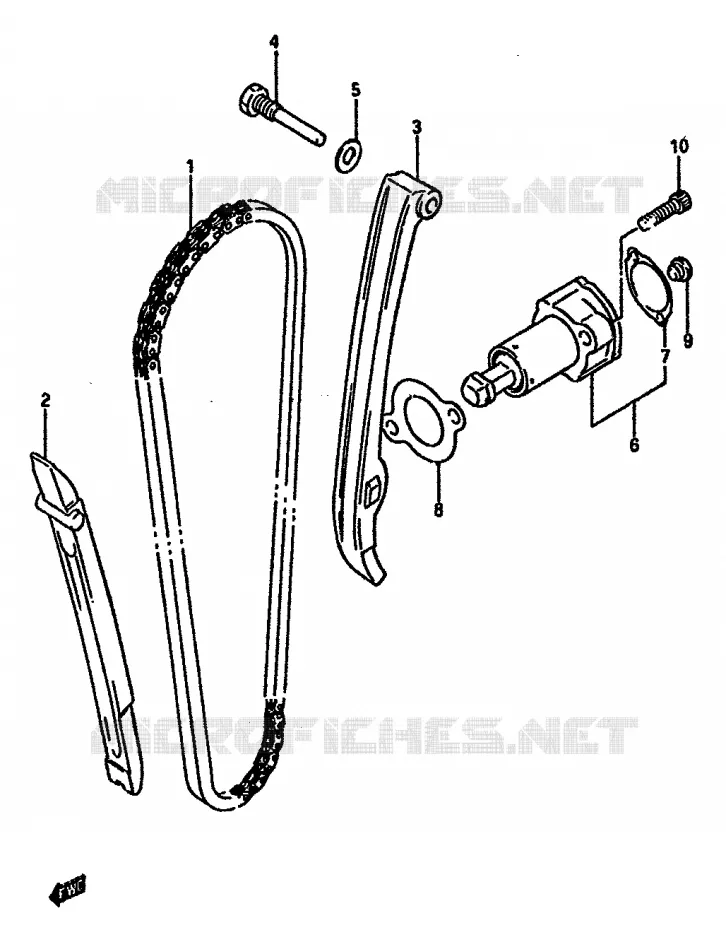 DISTRIBUTION Suzuki MOTO 600 DR 1987  DR600S H/DR600SU H