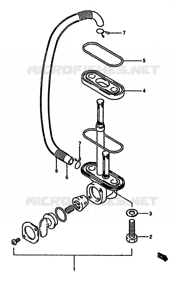 ROBINET D'ESSENCE Suzuki MOTO 600 DR 1987  DR600SH(E2)