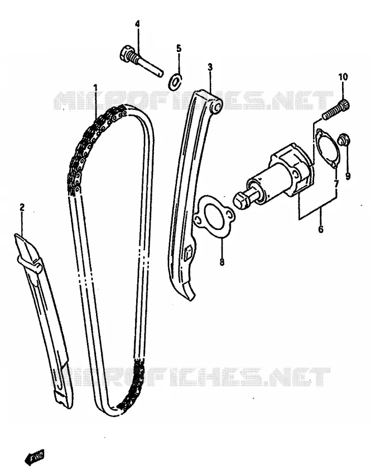 DISTRIBUTION Suzuki MOTO 600 DR 1989  DR600RK(E2)