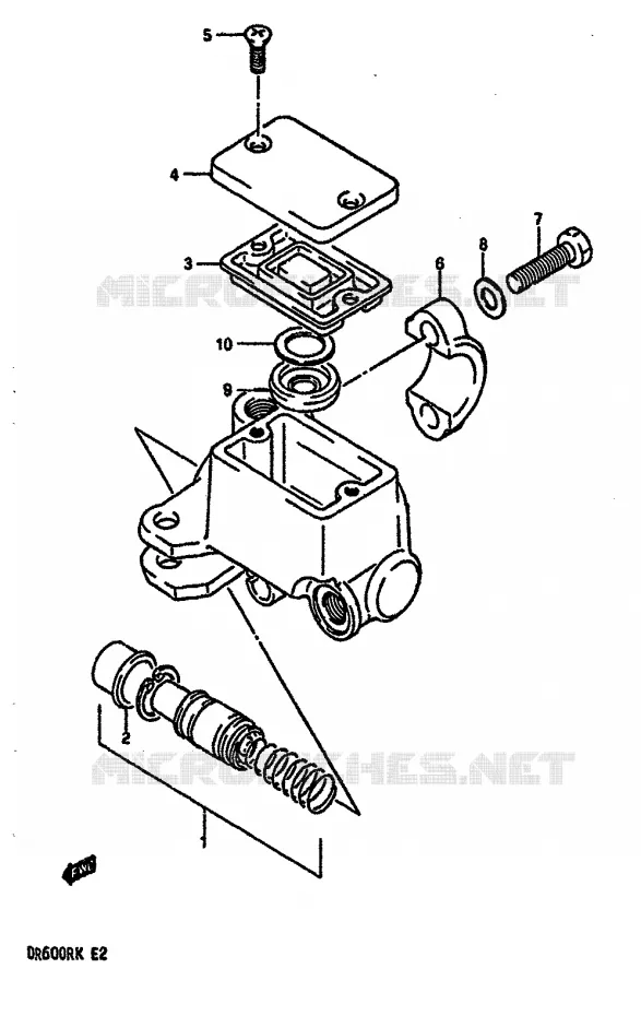MAITRE CYLINDRE AVANT Suzuki MOTO 600 DR 1989  DR600R K/DR600RU K