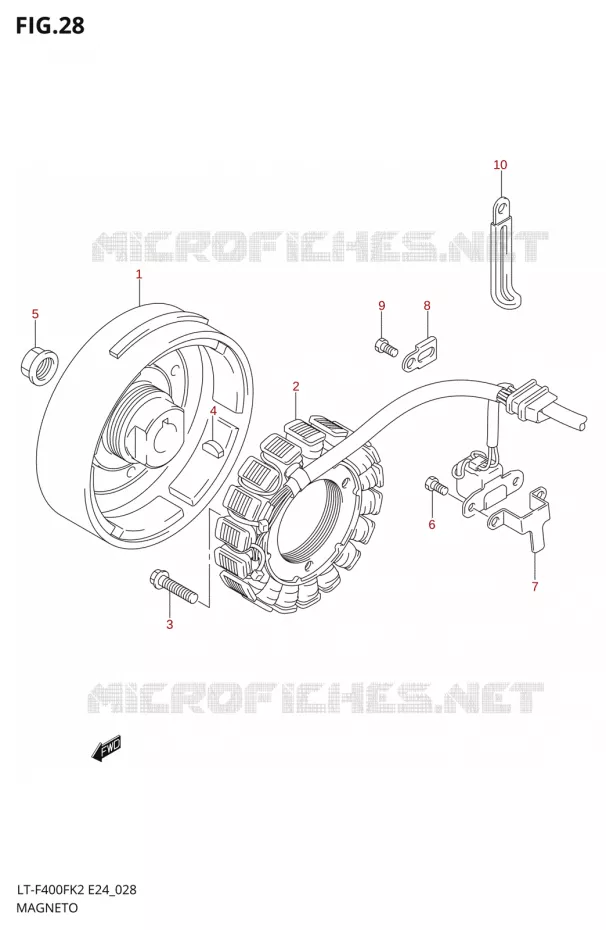 ALLUMAGE ROTOR - STATOR Suzuki QUAD 400 EIGER 2002  LT-F400FK2(E24)