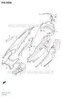 CARENAGES ARRIERE pour Suzuki BURGMAN 650 2013