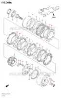 EMBRAYAGE pour Suzuki BURGMAN 650 2013