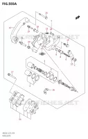 ETRIER DE FREIN ARRIERE pour Suzuki BURGMAN 650 2013