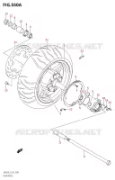 ROUE ARRIERE pour Suzuki BURGMAN 650 2013