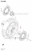 ROUE AVANT pour Suzuki BURGMAN 650 2013