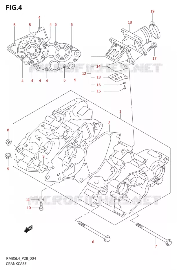 CARTER Suzuki MOTO 85 RM 2014  RM85L L4 (P03,P28,P33)