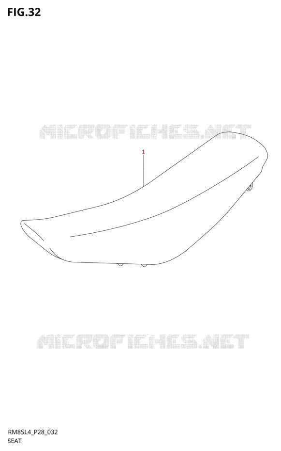 SELLE Suzuki MOTO 85 RM 2014  RM85L L4 (P03,P28,P33)