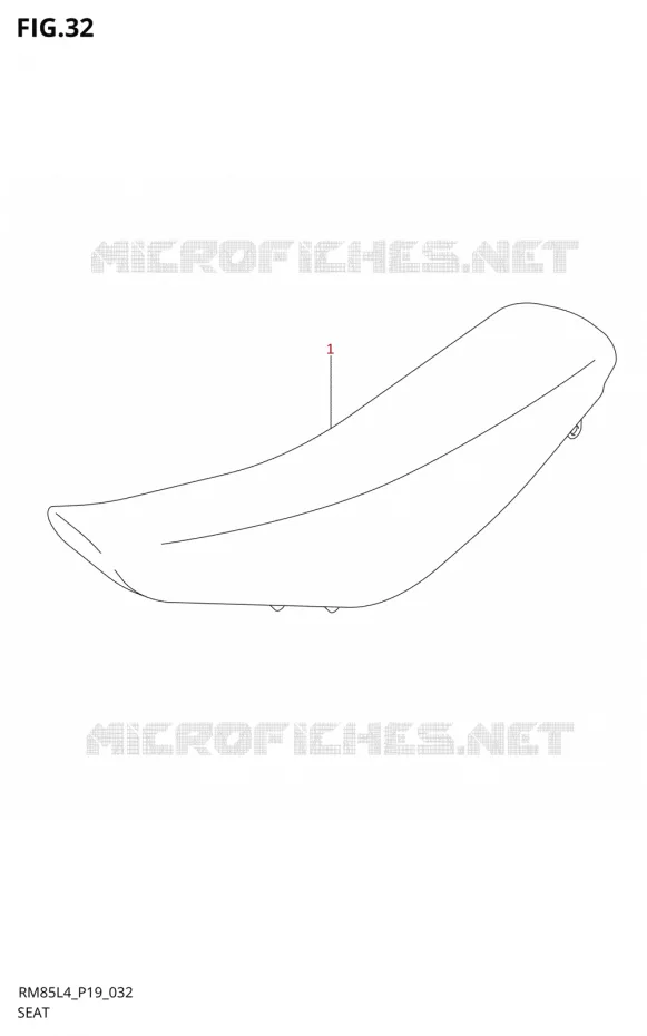 SELLE Suzuki MOTO 85 RM 2014  RM85 L4 (P19)