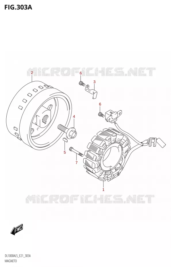 ALLUMAGE ROTOR - STATOR Suzuki MOTO 1000 V-STROM 2015  DL1000A L5 (E21)