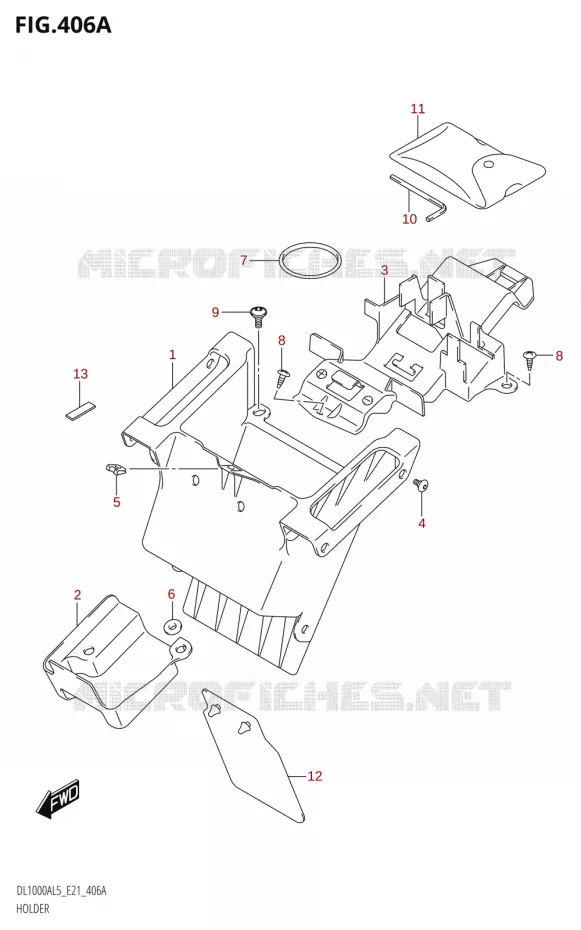 SUPPORT Suzuki MOTO 1000 V-STROM 2015  DL1000A L5 (E21)