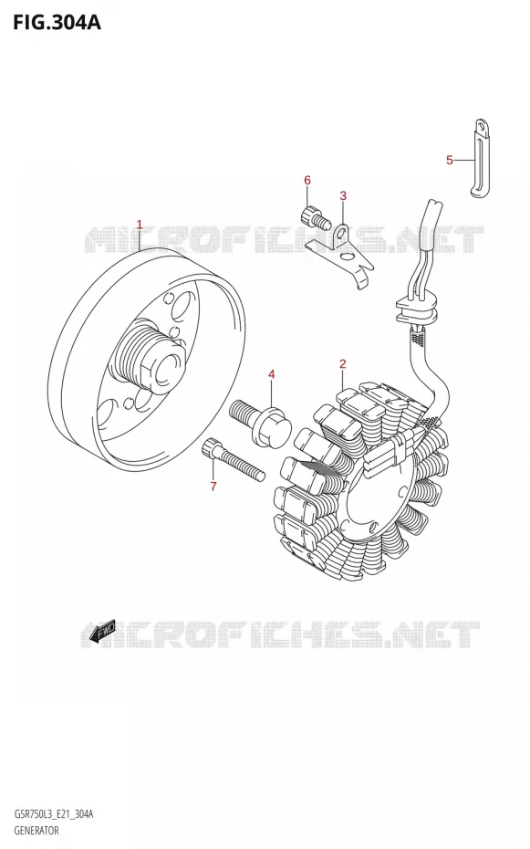 GENERATEUR Suzuki MOTO 750 GSR 2013  GSR750UE L3 (E21)