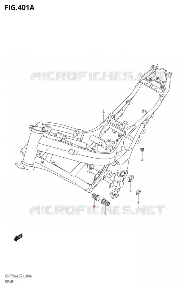 CADRE Suzuki MOTO 750 GSR 2014  GSR750 L4