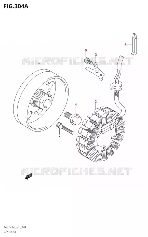 GENERATEUR Suzuki MOTO 750 GSR 2014  GSR750A L4 (E21)