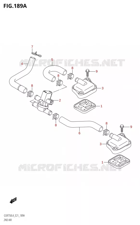 SYSTEME RECYCLAGE GAZ ECHAPPEMENT Suzuki MOTO 750 GSR 2014  GSR750 L4